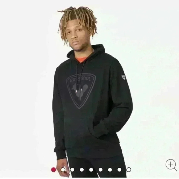 Rossignol MEN'S HOODED LOGO COTTON SWEATSHIRT Size small - Picture 1 of 15